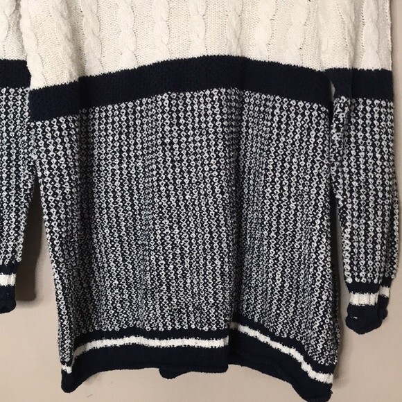 Vtg Liz Claiborne oversized cotton blend knit pullover fall sweater large - Picture 3 of 11